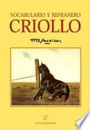 Vocabulario y refranero criollo