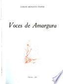 Voces de amargura
