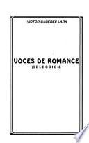 Voces de romance