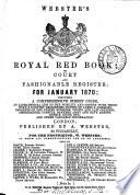 Webster's Royal red book; or, Court and fashionable register