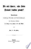 Wie wird schwerer, roher Boden (Neuland) fruchtbar gemacht?
