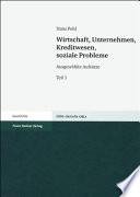 Wirtschaft, Unternehmen, Kreditwesen, soziale Probleme