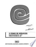 X Censo de servicios