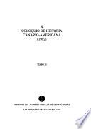 X Coloquio de Historia Canario-Americana (1992)