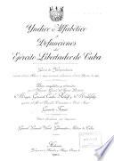 Yndice alfabético y defunciones del ejército libertador de Cuba