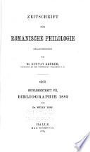 Zeitschrift für romanische Philologie